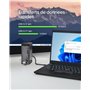 Belkin Hub GaN USB-C 11-en-1 Dock Pro (150 W, Station d'accueil multiport avec Port USB-C, USB-A, Ethernet, SD, Micro SD, 3,5 mm