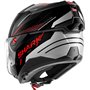 SHARK, Casque Moto Modulable OXO RYDGER Black Silver Red KSR, M