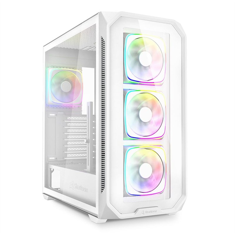Sharkoon AK5G RGB White, ATX Boîtier PC