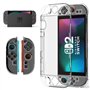 Lmcpa Étui Protection Transparent Dockable Compatible avec Nintendo Switch 2 2025, Anti-Rayures, Coque Rigide en PC pour Console