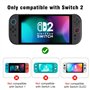 Lmcpa Étui Protection Transparent Dockable Compatible avec Nintendo Switch 2 2025, Anti-Rayures, Coque Rigide en PC pour Console