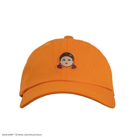 Cinereplicas Squid Game - Casquette Young-HEE - Tour de tête 54-60 cm - Licence Officielle Orange, Orange, Taille unique