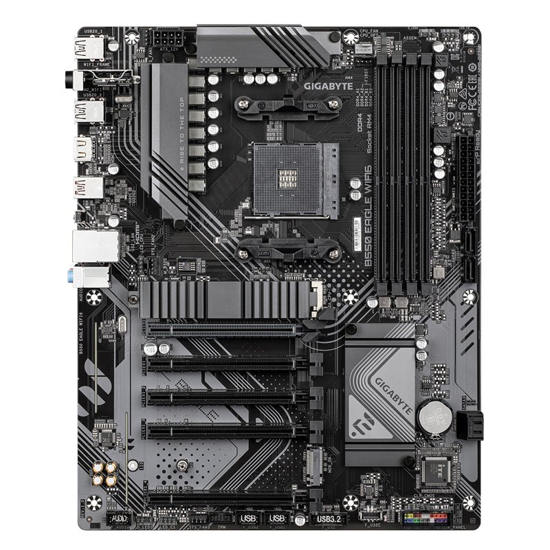 Image secondaire de GIGABYTE B550 Eagle WIFI6 Carte mère - Processeurs AMD Ryzen série 5000 G, VRM 10+3+1 Phases, jusqu'à 3200 MHz DDR4, 1xPCIe 4.0 