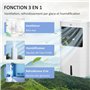 HOMCOM Climatiseur mobile refroidisseur d'air portable ventilateur 65 W par évaporation 3 en 1 avec réservoir d'eau de 15 L, osc