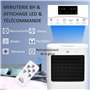 HOMCOM Climatiseur mobile refroidisseur d'air portable ventilateur 65 W par évaporation 3 en 1 avec réservoir d'eau de 15 L, osc