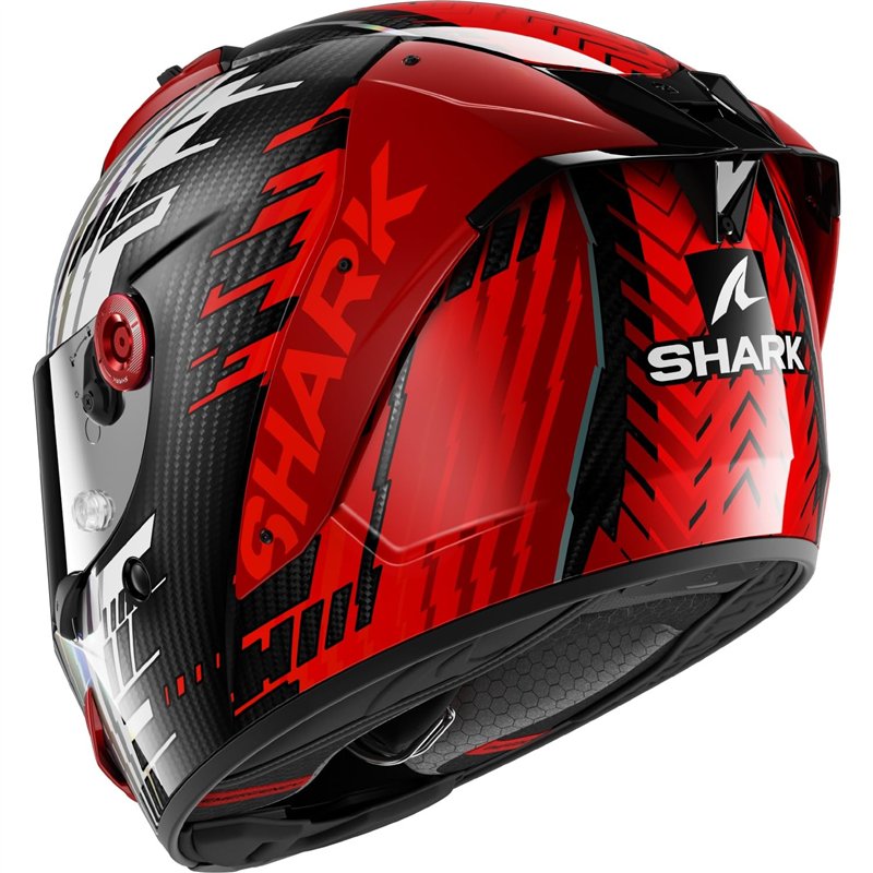 Image secondaire de SHARK, Casque Moto Intégral Aeron Edgy Carbon Red Chrome DRU, XXL