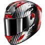 SHARK, Casque Moto Intégral Aeron Edgy Carbon Red Chrome DRU, L