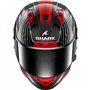 SHARK, Casque Moto Intégral Aeron Edgy Carbon Red Chrome DRU, L