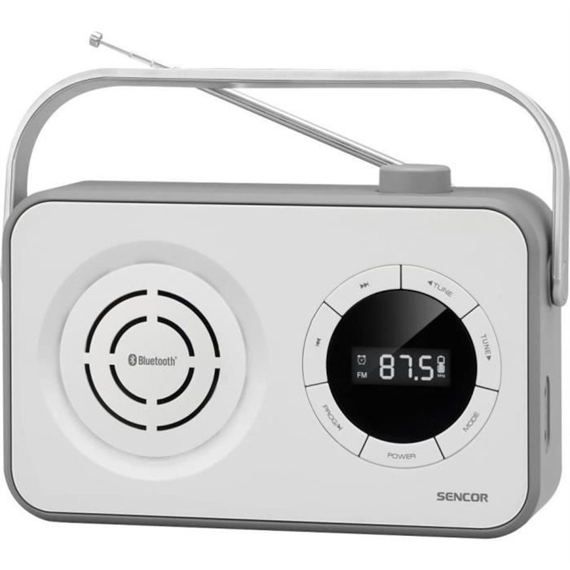 Récepteur radio portable PLL FM avec BT, USB, Micro SD et AUX - Sencor - SRD 3200 W