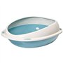 Bac a litiere - AIMÉ - Oval avec rebord amovible - Pour Chat - 45 x 36 x 15,5 cm