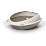 Bac a litiere - AIMÉ - Oval avec rebord amovible - Pour Chat - 45 x 36 x 15,5 cm