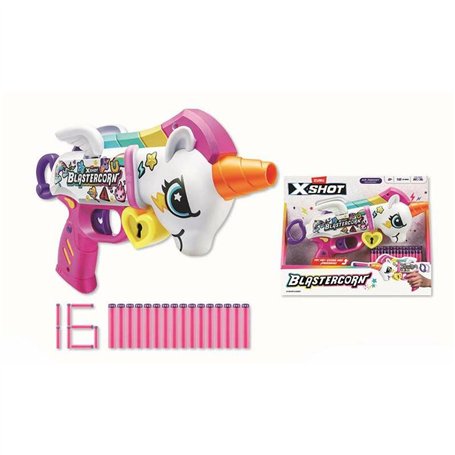 Pistolet à Fléchettes Zuru X-Shot Blastercorn Unicorn