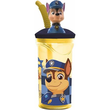 Verre avec Paille The Paw Patrol Boy Rescue Pups 360 ml