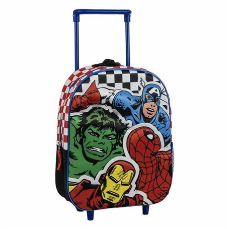 Cartable 3D avec roulettes The Avengers 25,0 x 31,0 x 10,0 cm
