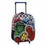 Cartable 3D avec roulettes The Avengers 25,0 x 31,0 x 10,0 cm