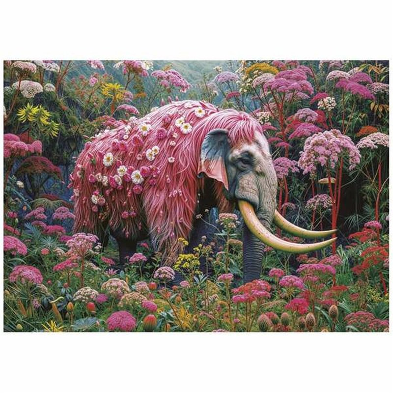 Image secondaire de Puzzle Educa Floral Elephant