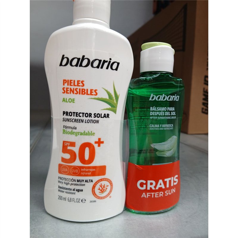 Image secondaire de Lait solaire Babaria Spf 50 100 ml Peaux sensibles