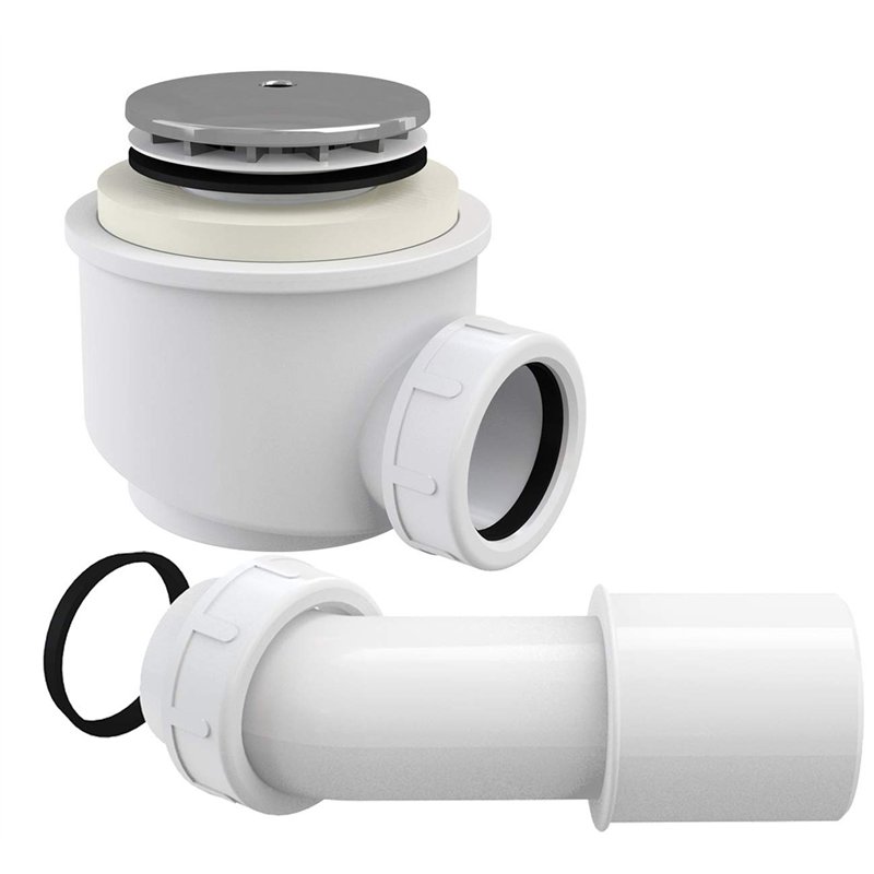 Piège à 52 mm de douche avec plaque ABS en chrome