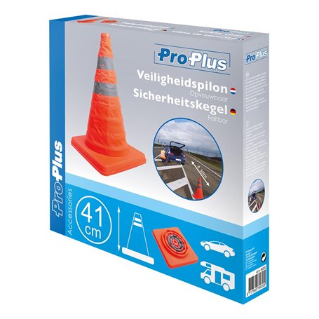ProPlus 540320 Cône de Sécurité Pliable Orange