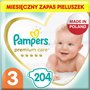 Pampers Premium Monthly Box S3 204 pièces