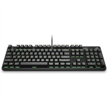 HP Pavilion Gaming 500 - Clavier Mécanique Gaming QWERTY (Filaire - USB, Switch Red, Rétroéclairage LED 4 couleurs) - Noir