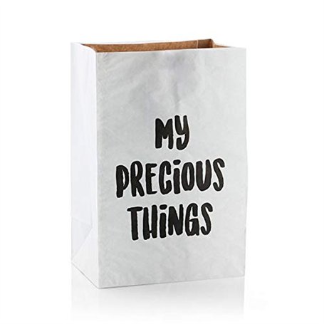 BigBuy Home Sac en Papier Moyen Oh My Home (30 x 45 x 20 cm), Multicolore, Taille Unique