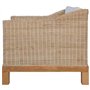 vidaXL Fauteuil avec Coussins en rotin Naturel
