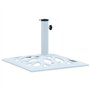 vidaXL Socle de Parasol Blanc 12 kg 49 cm Fonte