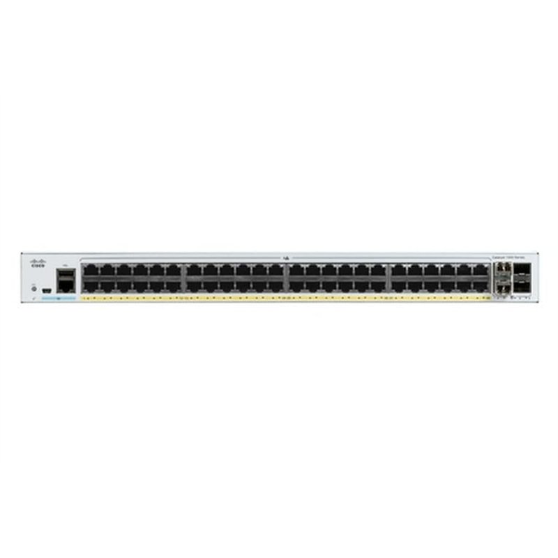 Image secondaire de Commutateur réseau Cisco Catalyst 1000-48T-4G-L, 48 Ports Gigabit Ethernet (GbE), 4 Ports de Liaison Montante 1G SFP, Garantie à vie