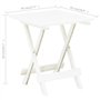 vidaXL Table Pliable de Jardin Blanc 45x43x50 cm Plastique