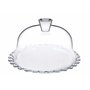 Pasabahce A&R Plat Présentoir à Pâtisserie en Verre Transparent avec Cloche en Verre