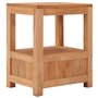 SKM Table de Chevet 40 x 30 x 50 cm Bois de Teck Solide