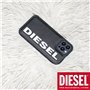 DIESEL Coque Conçu pour iPhone 12 Pro Max 6.7 - Étui de Protection résistant aux Chocs - avec Bords rainurés - Noir et Blanc