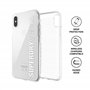 Superdry Coque de Protection Compatible avec iPhone X, Coque iPhone XS, Coque Transparente, Transparente, Transparente/Blanche.