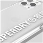 Superdry Coque de Protection Compatible avec iPhone 11 Pro, Transparente, Transparente/Blanche.