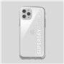 Superdry Coque de Protection Compatible avec iPhone 11 Pro, Transparente, Transparente/Blanche.
