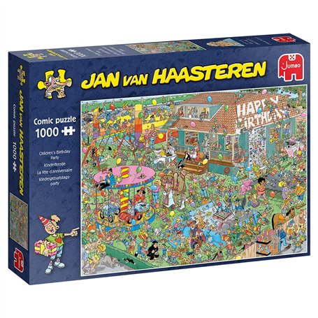 Jumbo Fête d'anniversaire pour Enfants Jan Van Haasteren de Jumbo Games, Puzzle de 1000 pièces, 20035