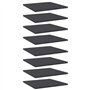 vidaXL Étagères pour étagère 8 unités en aggloméré Gris 40 x 40 x 1,5 cm