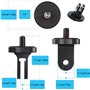 WDZYRM Lot de 2 adaptateurs en aluminium 1/4" pour appareil photo GoPro Insta360 Sony Sjcam Sj4000 Xiaomi Xiaoyi et autres camér