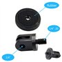 WDZYRM Lot de 2 adaptateurs en aluminium 1/4" pour appareil photo GoPro Insta360 Sony Sjcam Sj4000 Xiaomi Xiaoyi et autres camér