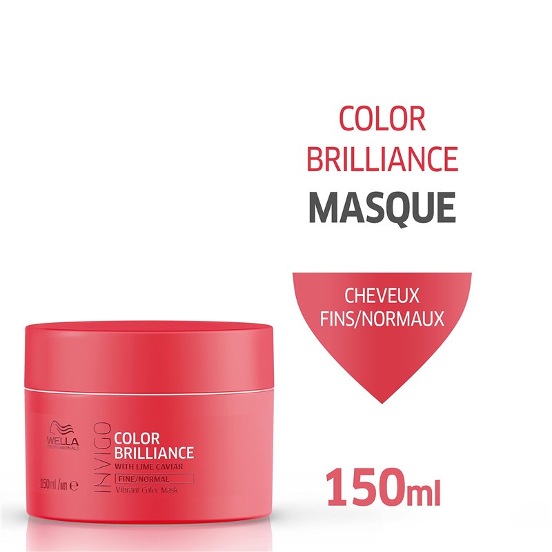 Image secondaire de Wella Professionals - Color Brilliance Masque cheveux pour cheveux colorés fins à normaux - 150ml