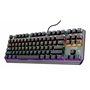 Trust Gaming GXT 834 Callaz Clavier Mécanique TKL, Layout AZERTY, Commutateurs Outemu Mécaniques, Éclairage par Vague Arc-en-Cie