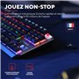 Trust Gaming GXT 834 Callaz Clavier Mécanique TKL, Layout AZERTY, Commutateurs Outemu Mécaniques, Éclairage par Vague Arc-en-Cie