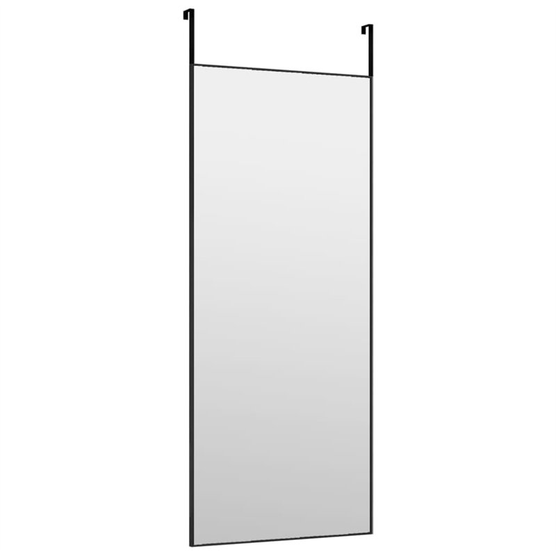 Image secondaire de vidaXL Miroir de Porte Miroir Mural de Dressing Miroir Décoratif de Maquillage Entrée Chambre à Coucher Salon Noir 40x100 cm Ver