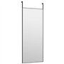 vidaXL Miroir de Porte Miroir Mural de Dressing Miroir Décoratif de Maquillage Entrée Chambre à Coucher Salon Noir 40x100 cm Ver