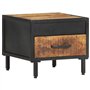 vidaXL Comodino 40x40x35 cm in Legno di Mango Grezzo