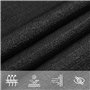 Voile d ombrage 160 g m² Noir 2x4 m PEHD