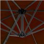 Parasol de jardin en porte à faux avec mât en aluminium