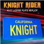 Doctor Collector Knight Rider KITT, Réplique Officielle de la Plaque d'Immatriculation en métal 30x15 cm, édition de Collection 