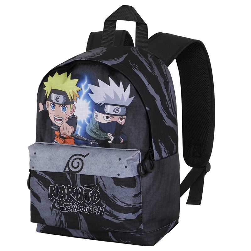Naruto Kid-Petit Sac à Dos HS Fan, Gris, 25 x 35 cm, Capacité 12 L